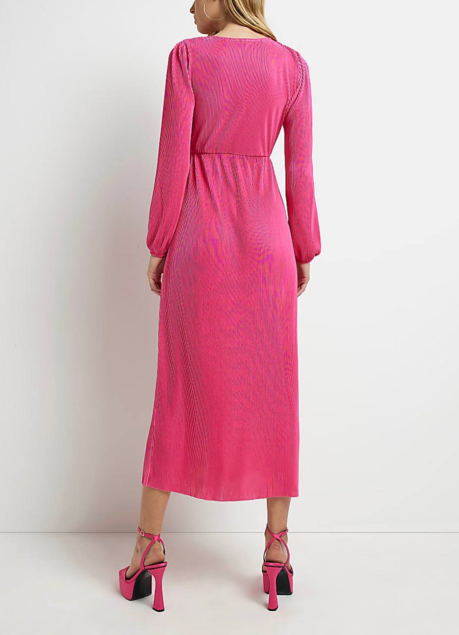 Rochie plisata roz