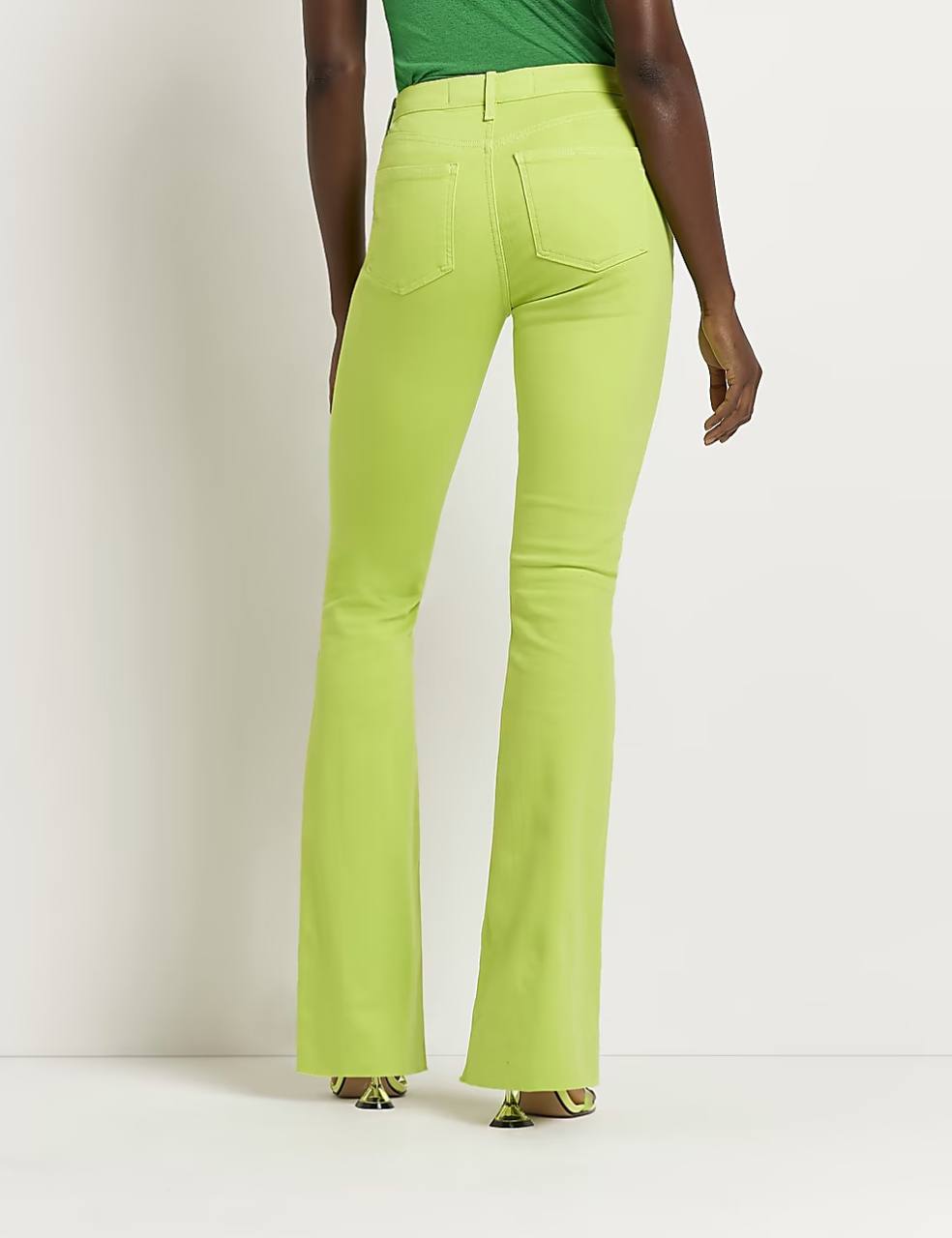 Jeans evazati lime