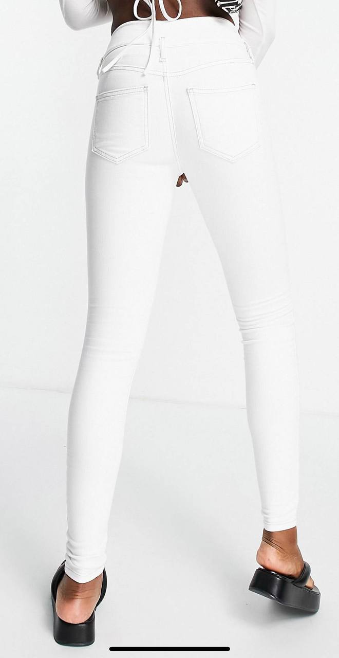 Jeans skinny cu talie inalta