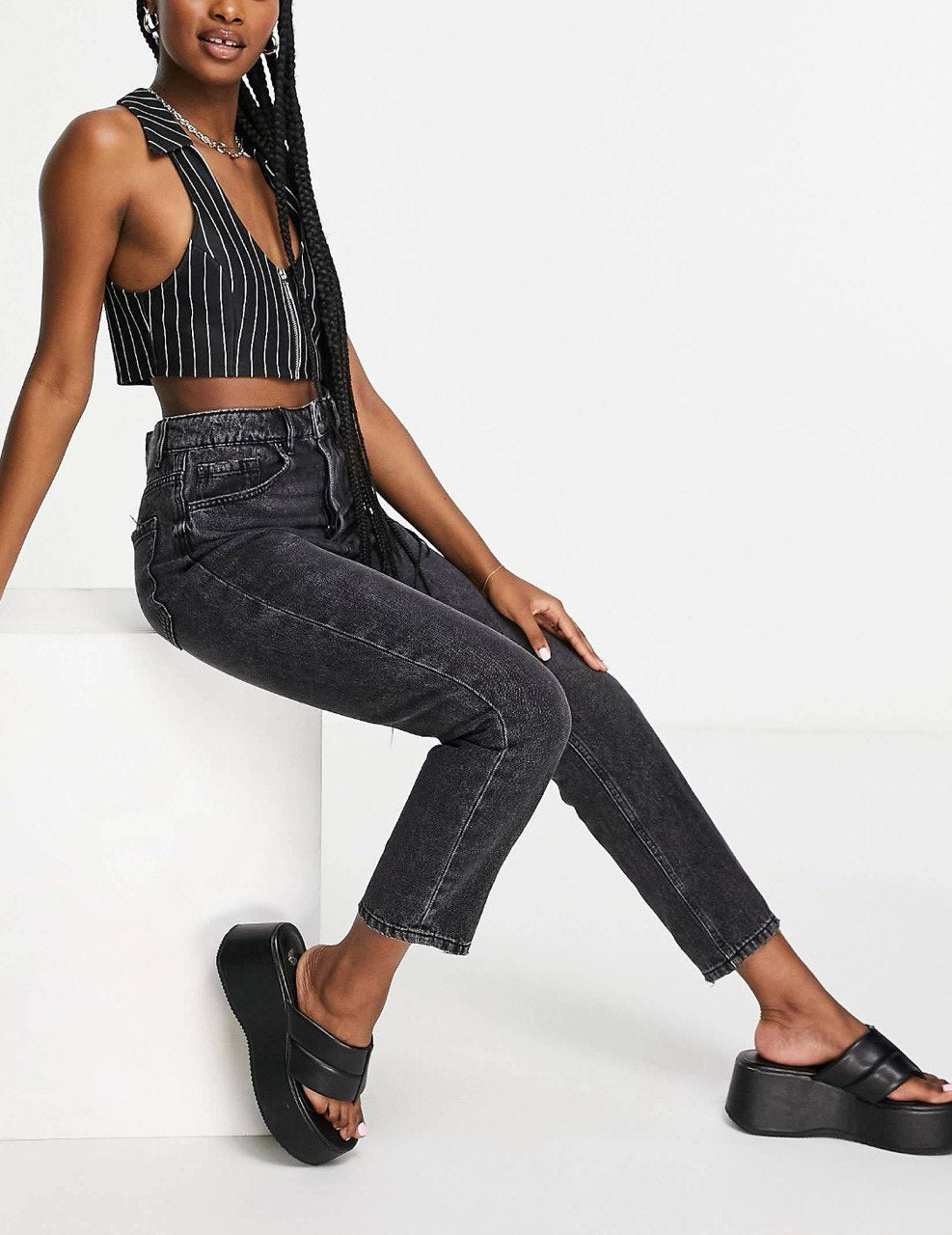 Jeans mom fit
