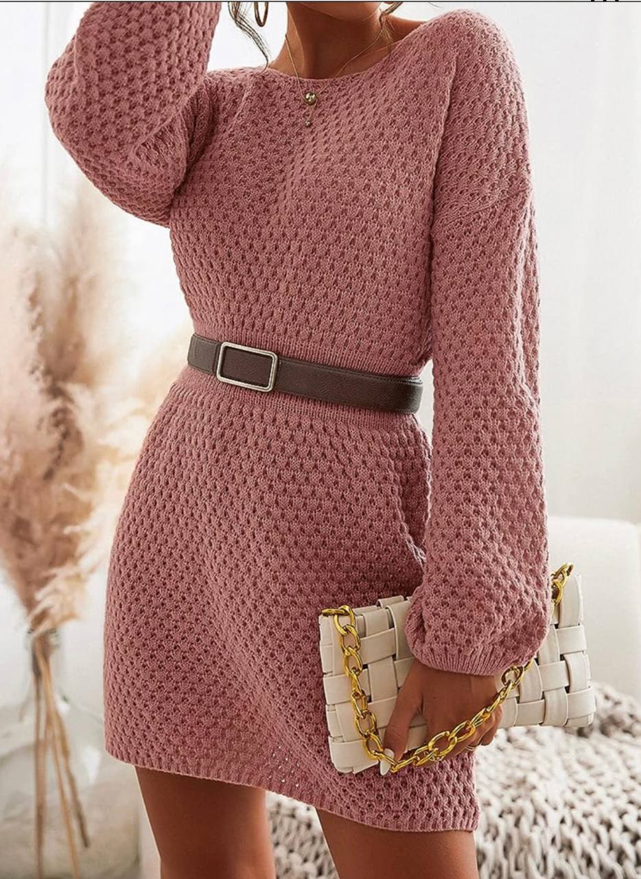 Rochie mini tricotata