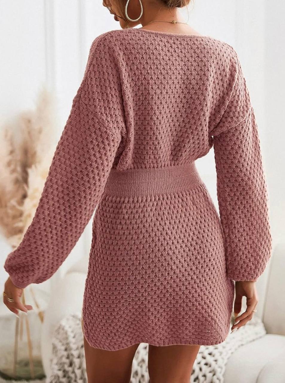 Rochie mini tricotata