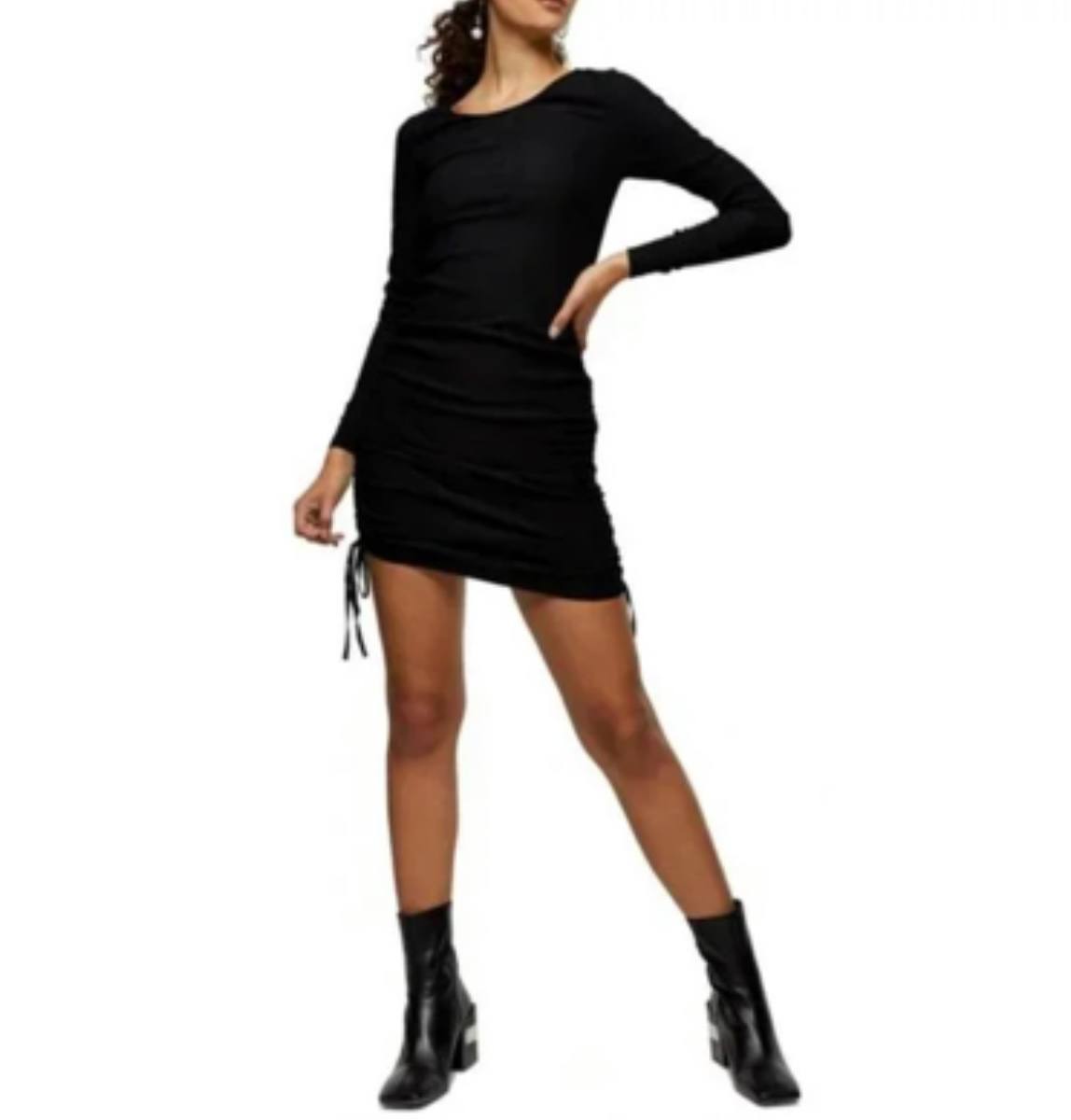 Rochie mini cu maneca lunga