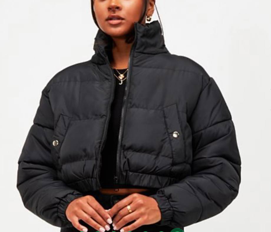 Geaca puffer crop