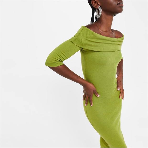 Rochie midi cu maneci lungi