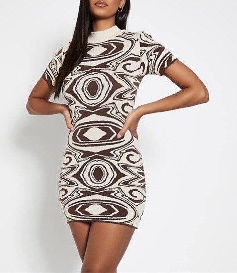 Rochie mini tricotata